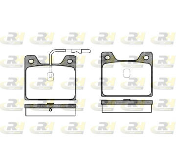 Sada brzdových destiček, kotoučová brzda ROADHOUSE 2068.12