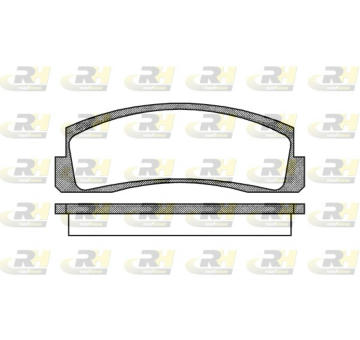 Sada brzdových platničiek kotúčovej brzdy ROADHOUSE 2103.00