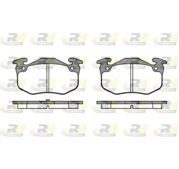 Sada brzdových platničiek kotúčovej brzdy ROADHOUSE 2144.50