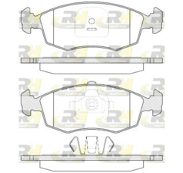 Sada brzdových destiček, kotoučová brzda ROADHOUSE 2172.35