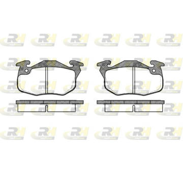 Sada brzdových platničiek kotúčovej brzdy ROADHOUSE 2192.10
