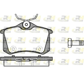 Sada brzdových destiček, kotoučová brzda ROADHOUSE 2263.14