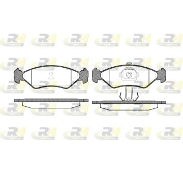 Sada brzdových platničiek kotúčovej brzdy ROADHOUSE 2285.20