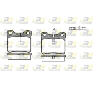 Sada brzdových platničiek kotúčovej brzdy ROADHOUSE 2321.02