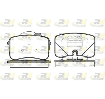 Sada brzdových destiček, kotoučová brzda ROADHOUSE 2328.00