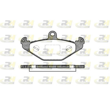 Sada brzdových destiček, kotoučová brzda ROADHOUSE 2345.20