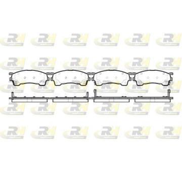 Sada brzdových destiček, kotoučová brzda ROADHOUSE 2415.04