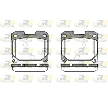 Sada brzdových destiček, kotoučová brzda ROADHOUSE 2475.04