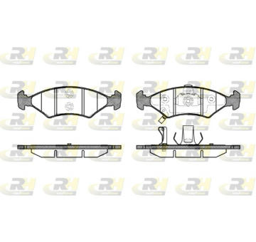 Sada brzdových destiček, kotoučová brzda ROADHOUSE 2502.22