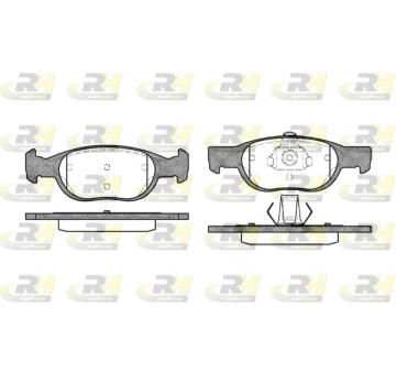 Sada brzdových destiček, kotoučová brzda ROADHOUSE 2588.10