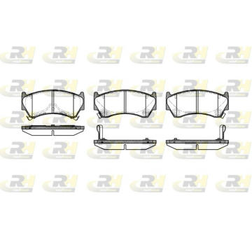 Sada brzdových destiček, kotoučová brzda ROADHOUSE 2592.12