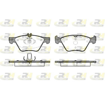 Sada brzdových platničiek kotúčovej brzdy ROADHOUSE 2601.00