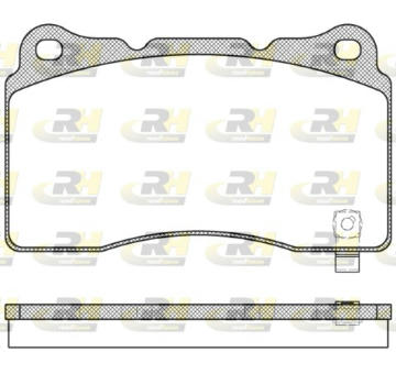 Sada brzdových destiček, kotoučová brzda ROADHOUSE 2666.04