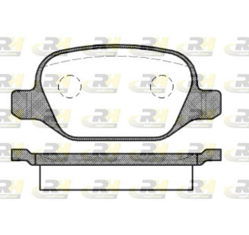 Sada brzdových destiček, kotoučová brzda ROADHOUSE 2727.10