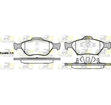 Sada brzdových destiček, kotoučová brzda ROADHOUSE 2766.12