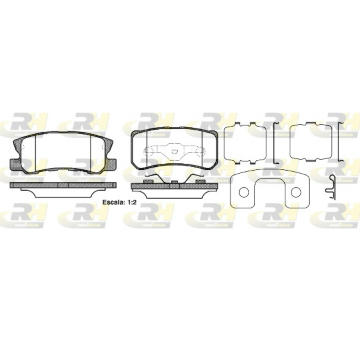 Sada brzdových destiček, kotoučová brzda ROADHOUSE 2803.22