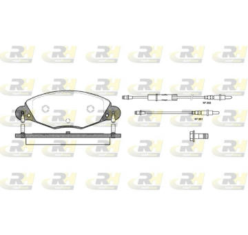 Sada brzdových destiček, kotoučová brzda ROADHOUSE 2827.04