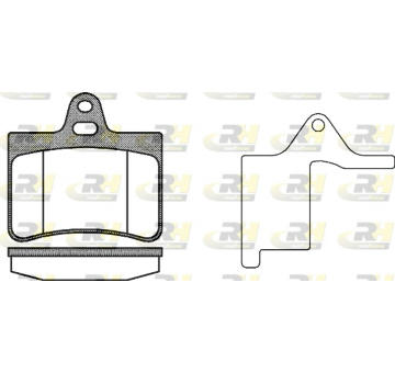 Sada brzdových platničiek kotúčovej brzdy ROADHOUSE 2830.20