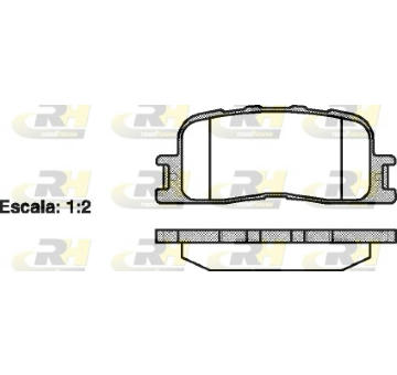 Sada brzdových destiček, kotoučová brzda ROADHOUSE 2854.00