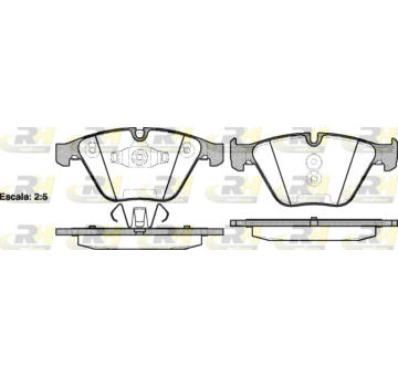 Sada brzdových platničiek kotúčovej brzdy ROADHOUSE 2857.10