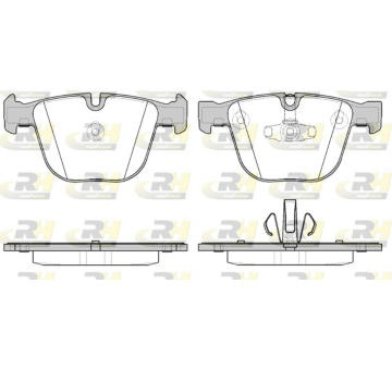 Sada brzdových platničiek kotúčovej brzdy ROADHOUSE 2892.20
