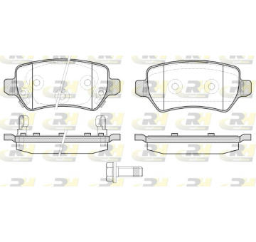 Sada brzdových destiček, kotoučová brzda ROADHOUSE 2957.22