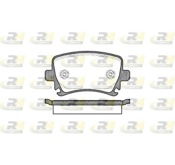 Sada brzdových platničiek kotúčovej brzdy ROADHOUSE 21031.00