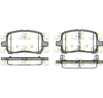 Sada brzdových destiček, kotoučová brzda ROADHOUSE 21089.22