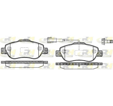 Sada brzdových platničiek kotúčovej brzdy ROADHOUSE 21100.11