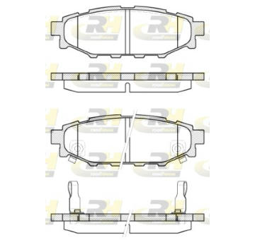 Sada brzdových platničiek kotúčovej brzdy ROADHOUSE 21136.12