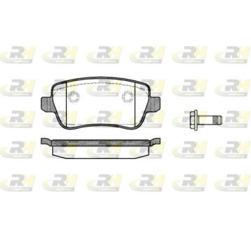 Sada brzdových platničiek kotúčovej brzdy ROADHOUSE 21178.00