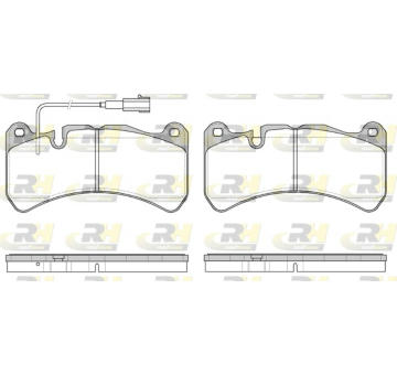 Sada brzdových destiček, kotoučová brzda ROADHOUSE 21192.11