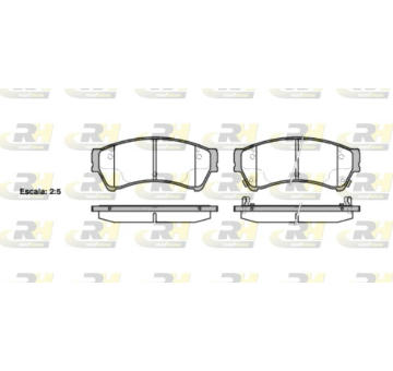 Sada brzdových destiček, kotoučová brzda ROADHOUSE 21196.02