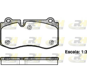 Sada brzdových destiček, kotoučová brzda ROADHOUSE 21202.00