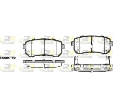 Sada brzdových destiček, kotoučová brzda ROADHOUSE 21209.02