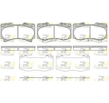 Sada brzdových destiček, kotoučová brzda ROADHOUSE 21220.02