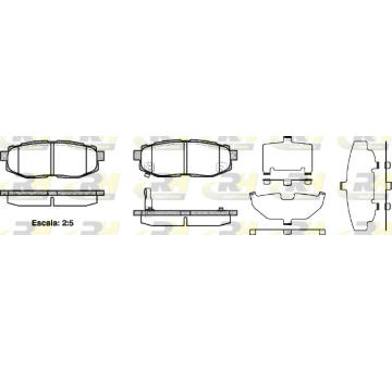 Sada brzdových destiček, kotoučová brzda ROADHOUSE 21228.01