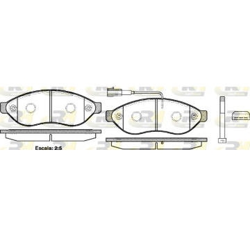 Sada brzdových destiček, kotoučová brzda ROADHOUSE 21237.01