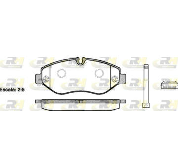 Sada brzdových platničiek kotúčovej brzdy ROADHOUSE 21245.10