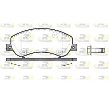 Sada brzdových destiček, kotoučová brzda ROADHOUSE 21250.00