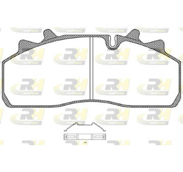 Sada brzdových destiček, kotoučová brzda ROADHOUSE JSX 21254.00