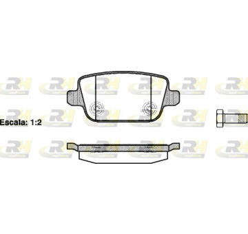Sada brzdových destiček, kotoučová brzda ROADHOUSE 21256.00