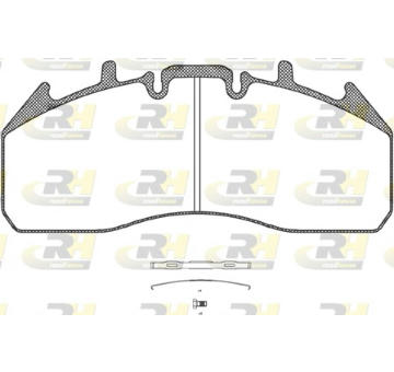 Sada brzdových destiček, kotoučová brzda ROADHOUSE JSX 21257.00