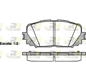 Sada brzdových destiček, kotoučová brzda ROADHOUSE 21258.00