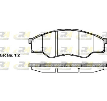 Sada brzdových destiček, kotoučová brzda ROADHOUSE 21266.00
