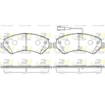 Sada brzdových destiček, kotoučová brzda ROADHOUSE 21275.22