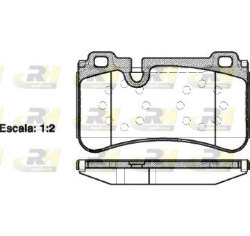 Sada brzdových destiček, kotoučová brzda ROADHOUSE 21280.00
