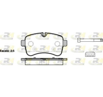 Sada brzdových destiček, kotoučová brzda ROADHOUSE 21282.00