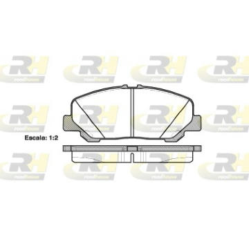Sada brzdových destiček, kotoučová brzda ROADHOUSE 21287.00