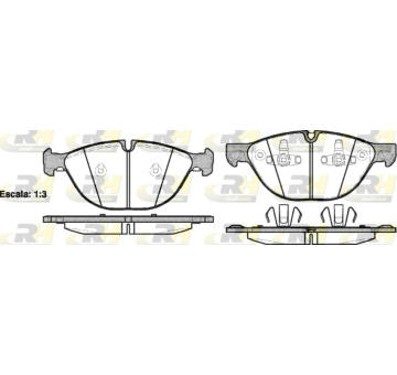 Sada brzdových platničiek kotúčovej brzdy ROADHOUSE 21298.00